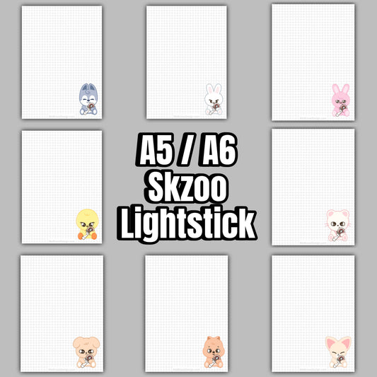 SKZOO with Lightstick Notepad -Member version-